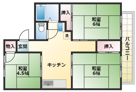 スカイコーポの間取り