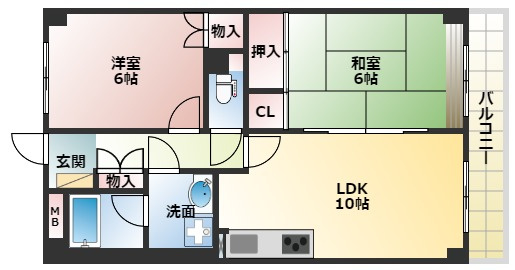 【間取り】 | マジョール松崎町