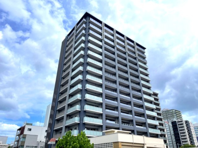 ポレスター岡山タワーレジデンスの外観|2014年9月建築、15階・南向きで日当・眺望良好な物件です。総戸数84世帯のマンションです。