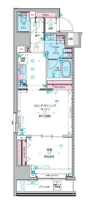 GENOVIA 東神田 green veilの間取り