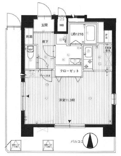 ファーストプレイス菊川の間取り