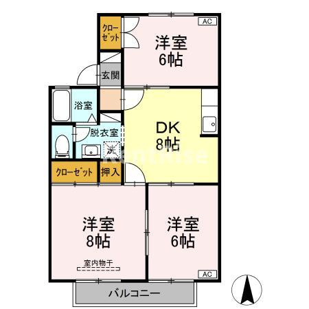 ハートホームいまいせの間取り