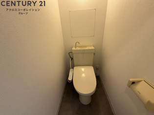 シンプルで機能的なトイレで、お掃除もしやすい！