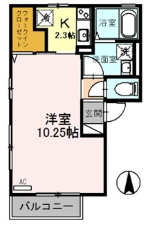 アペルトコートAの間取り
