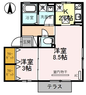 アペルトコートBの間取り