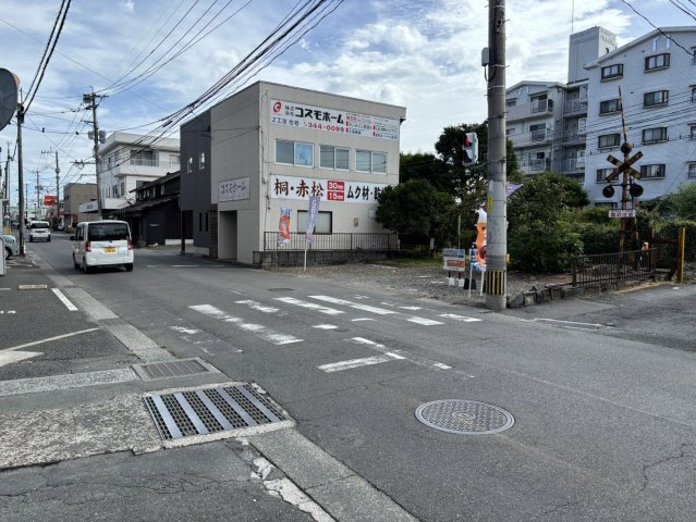 熊本市北区八景水谷1丁目売地の前面道路含む現地写真