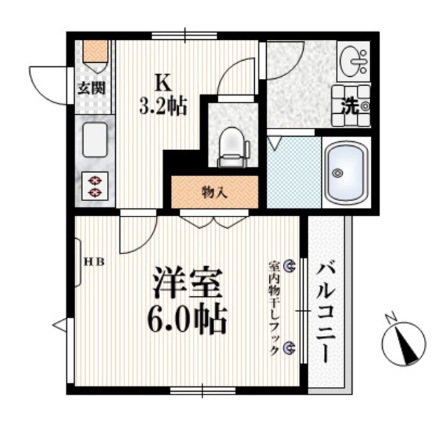 へーベルメゾンｉｚ江古田の間取り|【間取り】　最上階角部屋４面採光