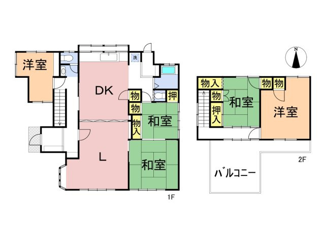 【商談中】中古戸建　大垣市宿地町　昭和41年築の間取り