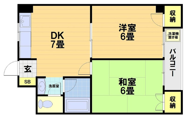 【間取り】 | ハムロハイツ杉田A棟
