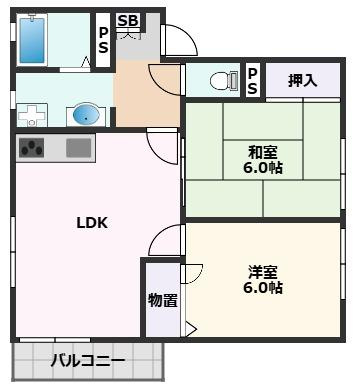 【間取り】 | ファミーユ南が丘D棟
