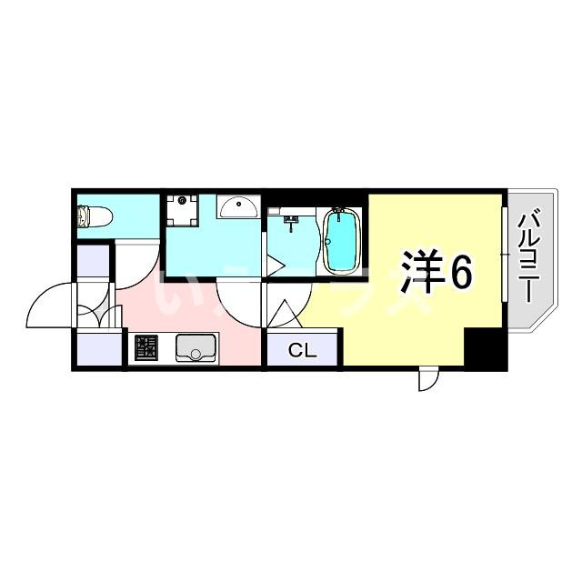エステムコート神戸元町ヒルズの間取り