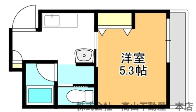 宗像市石丸３丁目の賃貸マンションの間取り