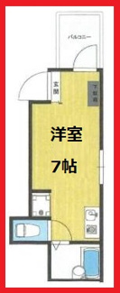 【間取り】 | チェルシーハイツ西日暮里