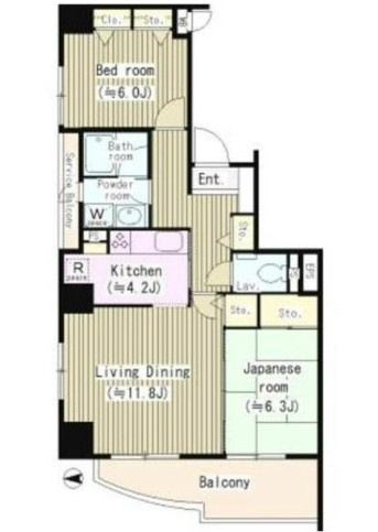 ラグーナ東池袋の間取り