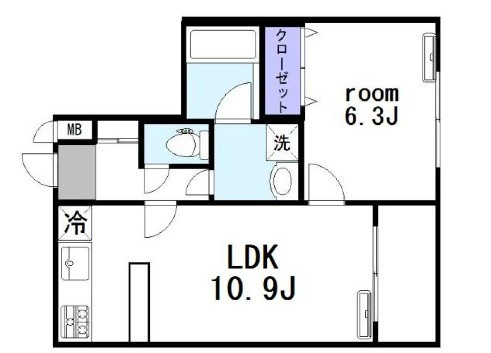 浅草橋アムフラットⅡの間取り|間取りです。