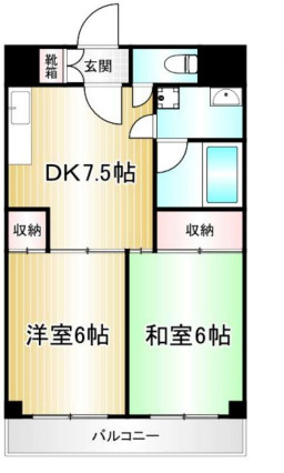 ハイツオーエドの間取り