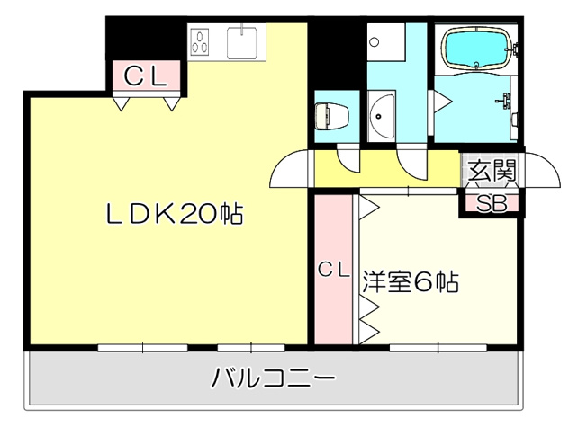 【間取り】 | シャルム小阪壱番館