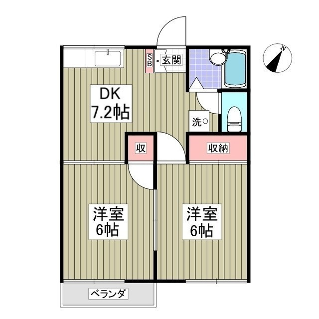 シャンボールSの間取り