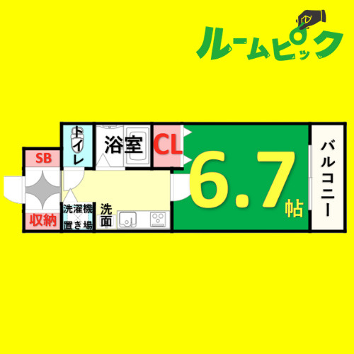 プレサンス泉セントマーク　名古屋市賃貸　仲介手数料無料の間取り