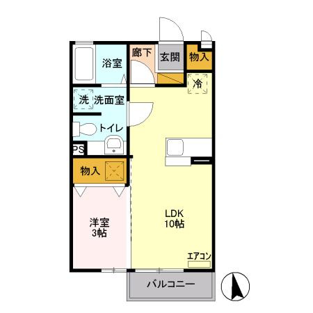【間取り】 | ホワイトミーティアA