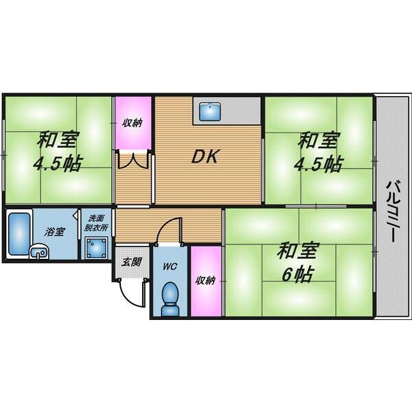 ライズィングマンションC棟の間取り