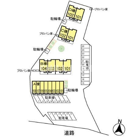 サージ　Ａの区画図|当社、チルホームのHPもご覧ください(^^)/物件情報多数♪