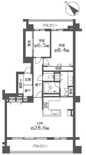 【間取り】 | グランリビオ宮の森