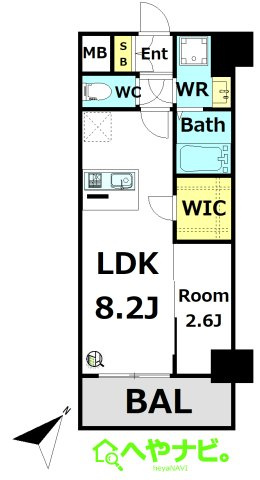 【間取り】 | LiveFlat千種WEST