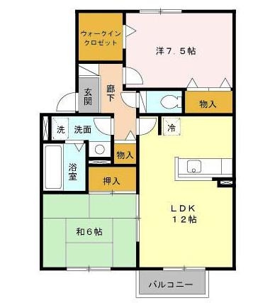 パルティ―ダC棟の間取り