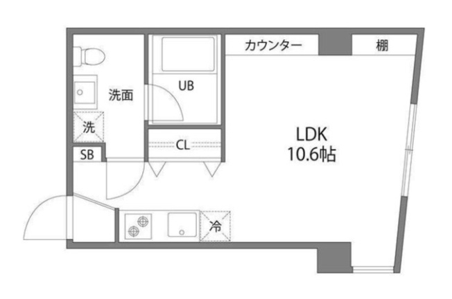 【間取り】 | アイランドコート曙橋