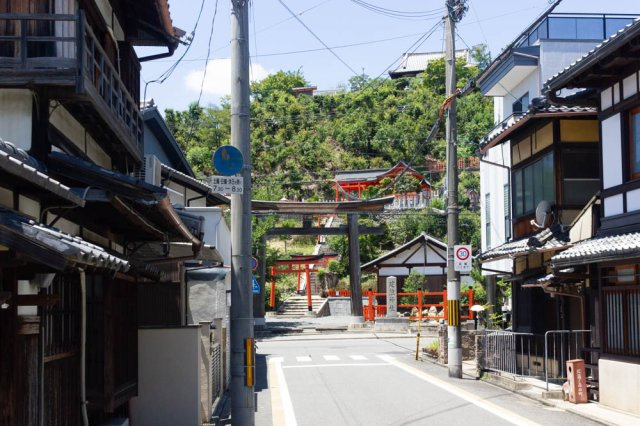京都紫野 こだわり集まるまちの京町家の周辺|建勲神社さんの鳥居が目の前です
