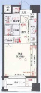 【間取り】 | バージュアル武蔵小杉 | 間取りです。