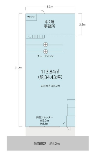 南津守４丁目工場の間取り