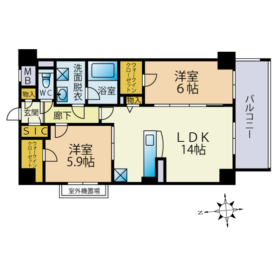 【間取り】 | コンチネンタル