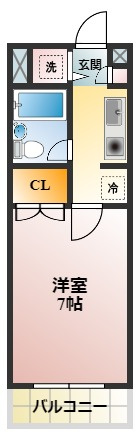 グレースパレMAEDAの間取り