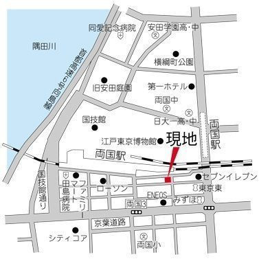 レジデンス両国駅前の地図