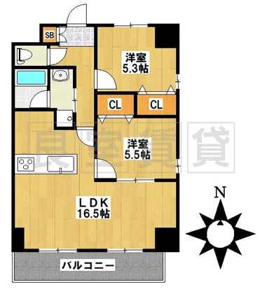 【間取り】 | フォレスタ阿由知