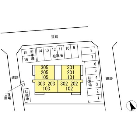 セレウィータ栄町の区画図