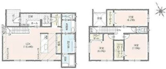 【間取り】 | タマタウン若木町 | 南向きで明るい間取りです☆