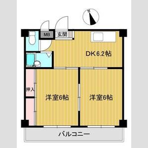 セオ・コート潤和の間取り