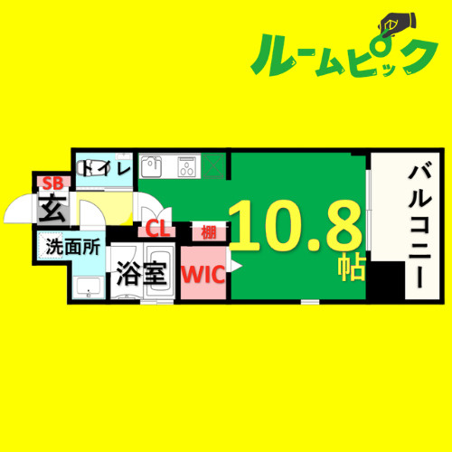 メルカーサ泉　名古屋市賃貸　仲介手数料無料の間取り