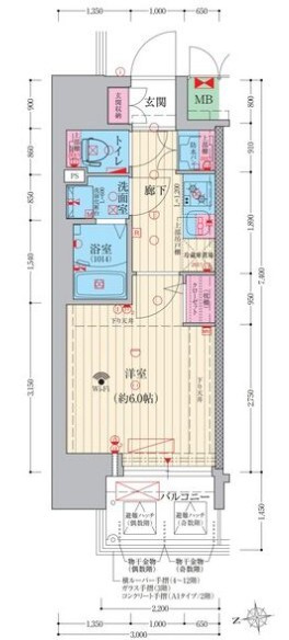 ファーストフィオーレ十三エリオの間取り