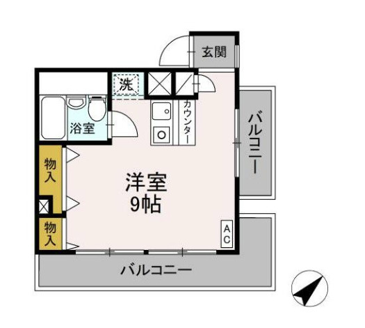 アヴェニュー千歳台の間取り