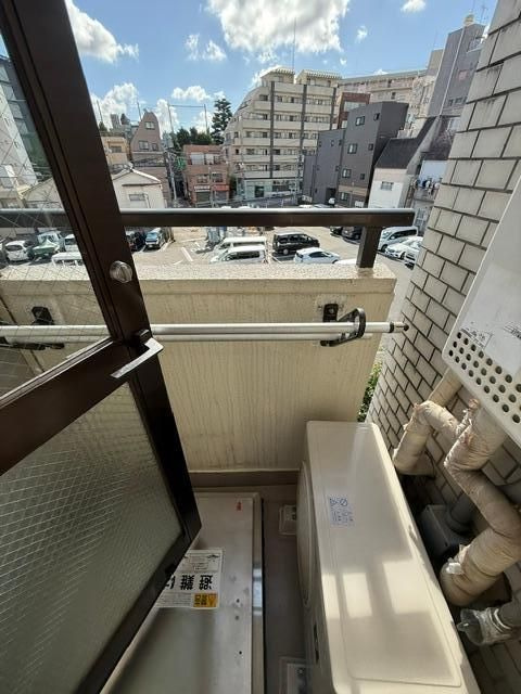 ライオンズマンション早稲田第３のバルコニー