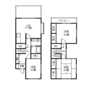 ソシア小泉Ⅱの間取り