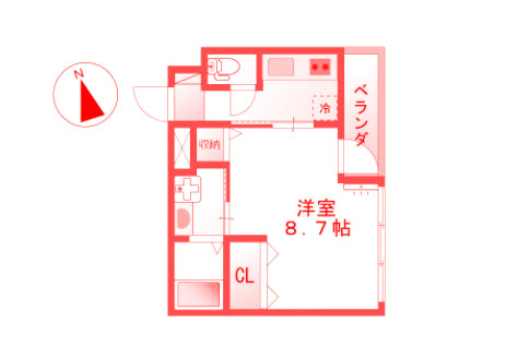 藤沢市片瀬の賃貸マンションの間取り