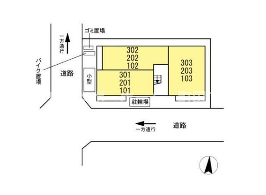 グラッサム大和※初期費用分割あと払いサービス利用可能物件の区画図