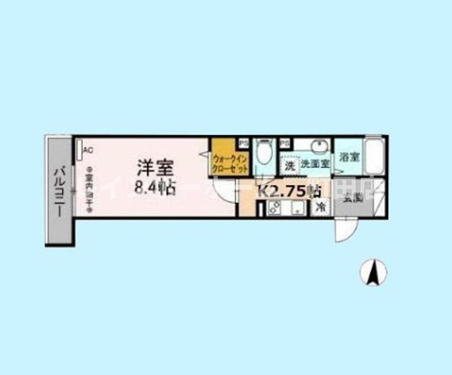 グラッサム大和※初期費用分割あと払いサービス利用可能物件の間取り