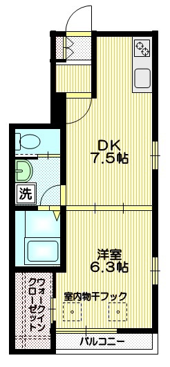 メゾン・ボヌールの間取り|★角部屋２面採光★　★ウォークインクローゼット★