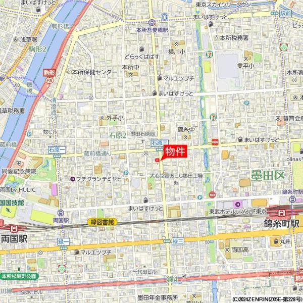 ウインベル錦糸町第３の地図
